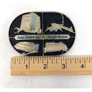 John Deere 1985 Belt Buckle Hay Forage Masters Baler Mower Conditioner Harvester